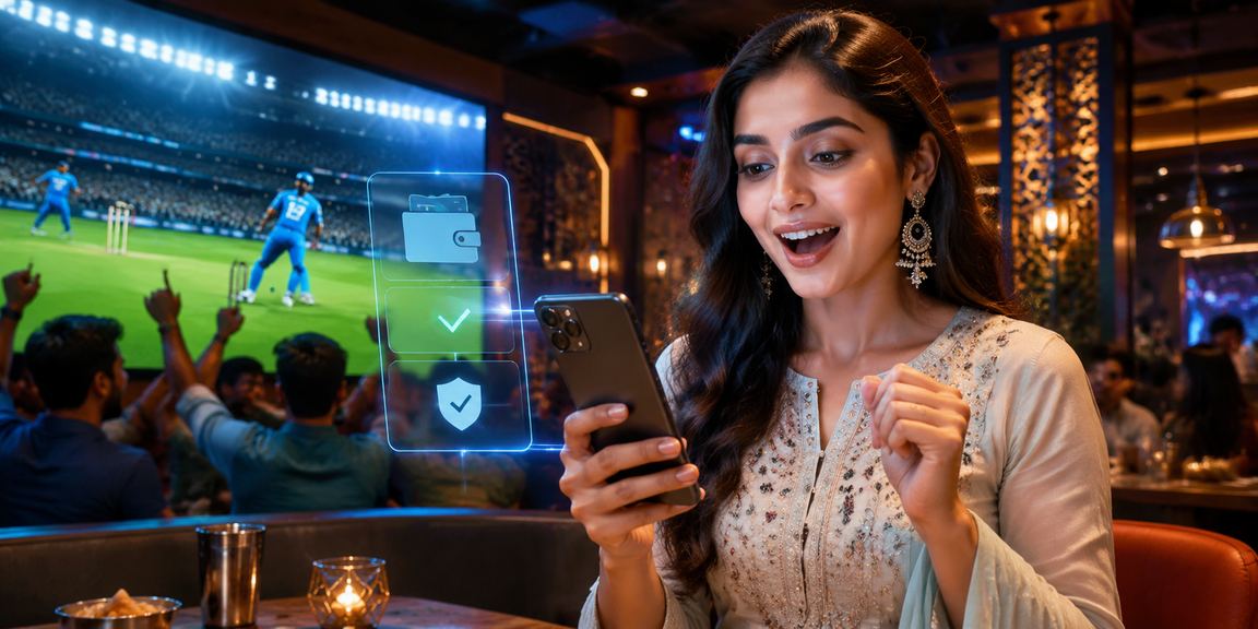 Betting interface showing live cricket markets on mobile device